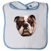 Infant Contrast Trim Terry Bib Thumbnail