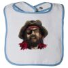 Infant Contrast Trim Terry Bib Thumbnail