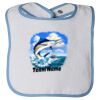 Infant Contrast Trim Terry Bib Thumbnail