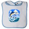 Infant Contrast Trim Terry Bib Thumbnail