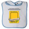 Infant Contrast Trim Terry Bib Thumbnail