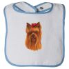 Infant Contrast Trim Terry Bib Thumbnail