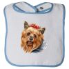 Infant Contrast Trim Terry Bib Thumbnail