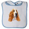 Infant Contrast Trim Terry Bib Thumbnail