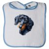 Infant Contrast Trim Terry Bib Thumbnail