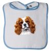 Infant Contrast Trim Terry Bib Thumbnail