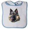 Infant Contrast Trim Terry Bib Thumbnail