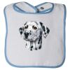 Infant Contrast Trim Terry Bib Thumbnail