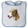 Infant Contrast Trim Terry Bib Thumbnail