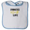 Infant Contrast Trim Terry Bib Thumbnail