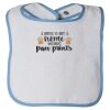 Infant Contrast Trim Terry Bib Thumbnail