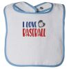 Infant Contrast Trim Terry Bib Thumbnail