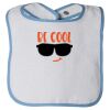 Infant Contrast Trim Terry Bib Thumbnail