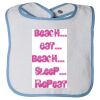 Infant Contrast Trim Terry Bib Thumbnail
