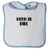 Infant Contrast Trim Terry Bib Thumbnail