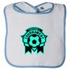 Infant Contrast Trim Terry Bib Thumbnail