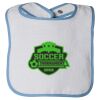 Infant Contrast Trim Terry Bib Thumbnail