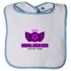 Infant Contrast Trim Terry Bib Thumbnail