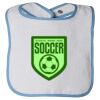 Infant Contrast Trim Terry Bib Thumbnail