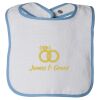 Infant Contrast Trim Terry Bib Thumbnail