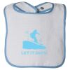 Infant Contrast Trim Terry Bib Thumbnail