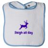 Infant Contrast Trim Terry Bib Thumbnail