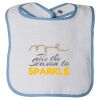 Infant Contrast Trim Terry Bib Thumbnail