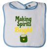 Infant Contrast Trim Terry Bib Thumbnail