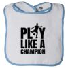 Infant Contrast Trim Terry Bib Thumbnail