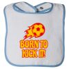 Infant Contrast Trim Terry Bib Thumbnail