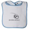 Infant Contrast Trim Terry Bib Thumbnail