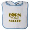 Infant Contrast Trim Terry Bib Thumbnail