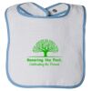Infant Contrast Trim Terry Bib Thumbnail