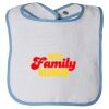 Infant Contrast Trim Terry Bib Thumbnail
