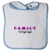 Infant Contrast Trim Terry Bib Thumbnail