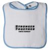 Infant Contrast Trim Terry Bib Thumbnail