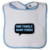 Infant Contrast Trim Terry Bib Thumbnail