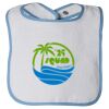 Infant Contrast Trim Terry Bib Thumbnail