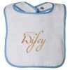 Infant Contrast Trim Terry Bib Thumbnail