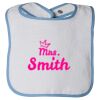 Infant Contrast Trim Terry Bib Thumbnail