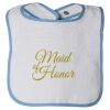 Infant Contrast Trim Terry Bib Thumbnail