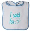 Infant Contrast Trim Terry Bib Thumbnail