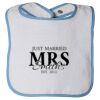 Infant Contrast Trim Terry Bib Thumbnail