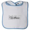 Infant Contrast Trim Terry Bib Thumbnail