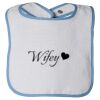 Infant Contrast Trim Terry Bib Thumbnail