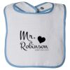 Infant Contrast Trim Terry Bib Thumbnail