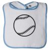 Infant Contrast Trim Terry Bib Thumbnail