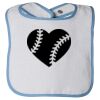 Infant Contrast Trim Terry Bib Thumbnail