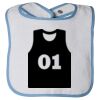Infant Contrast Trim Terry Bib Thumbnail