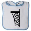 Infant Contrast Trim Terry Bib Thumbnail